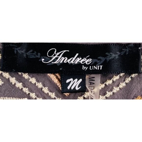 Andrée By Unit Womens Embroidered Boho Tunic Top M - Picture 2 of 5